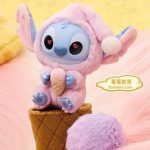 Disney Stitch Eat Something Before Sleep Series Blind Box - Strawberry Cone